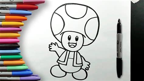 dibujos toad|Como dibujar a TOAD DE MARIO BROS paso a paso FACIL y .